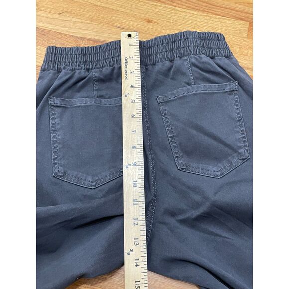 Spanx Women's M Gray Pant Twill Jogger Skinny Leg Slash Pockets Stretch Casual - Picture 6 of 8